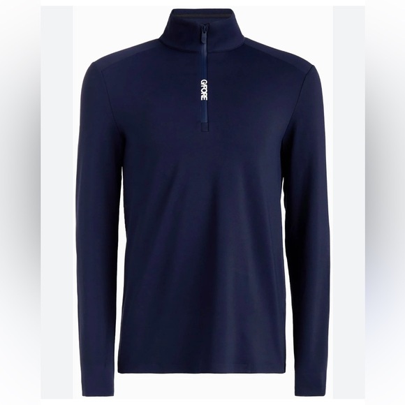 G/FORE Brushed Back Tech Quarter Zip Golf Pullover Top Size M Navy Blue - Picture 1 of 6